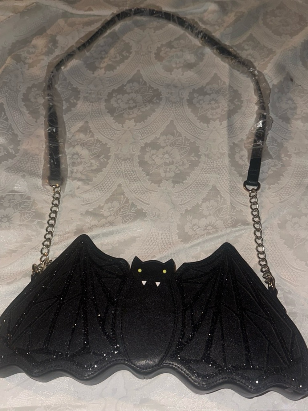 Betsey Johnson black bat crossbody bag Halloween Rare bag